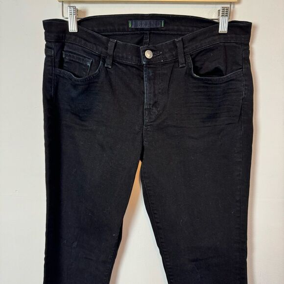 J Brand Black Jett Low Rise Skinny Jeans Style 3912C026 Women's Size 31 - Picture 3 of 12